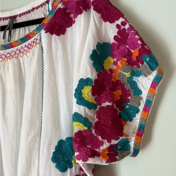 BY ANTHROPOLOGIE EMBROIDERED TUNIC TOP, Size Large, NWT - Picture 4 of 9
